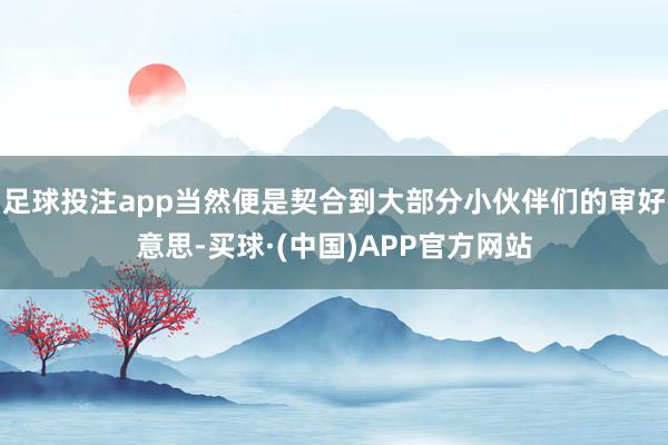足球投注app当然便是契合到大部分小伙伴们的审好意思-买球·(中国)APP官方网站