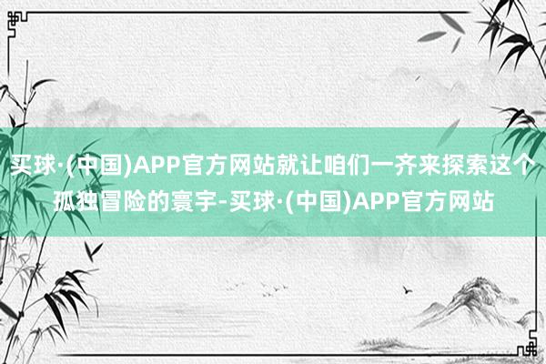 买球·(中国)APP官方网站就让咱们一齐来探索这个孤独冒险的寰宇-买球·(中国)APP官方网站