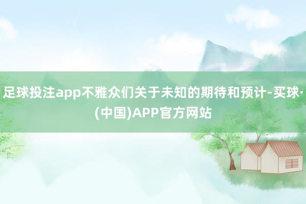 足球投注app不雅众们关于未知的期待和预计-买球·(中国)APP官方网站