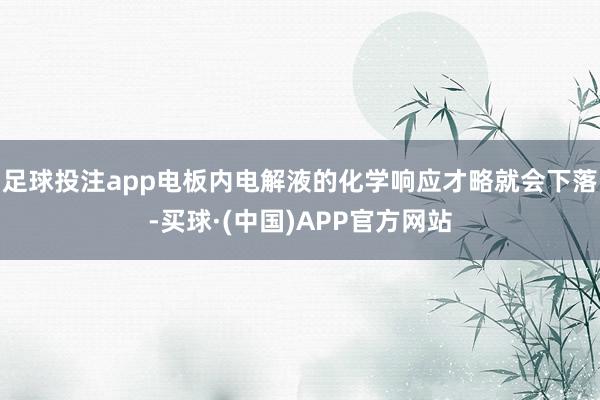 足球投注app电板内电解液的化学响应才略就会下落-买球·(中国)APP官方网站