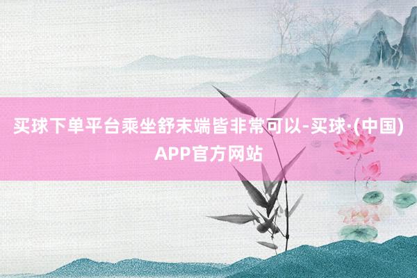 买球下单平台乘坐舒末端皆非常可以-买球·(中国)APP官方网站