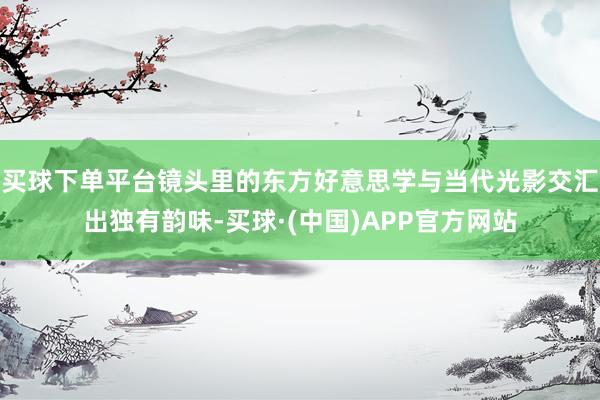买球下单平台镜头里的东方好意思学与当代光影交汇出独有韵味-买球·(中国)APP官方网站