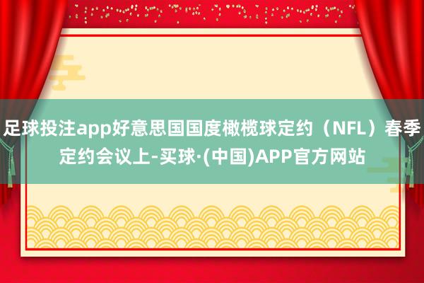 足球投注app好意思国国度橄榄球定约（NFL）春季定约会议上-买球·(中国)APP官方网站