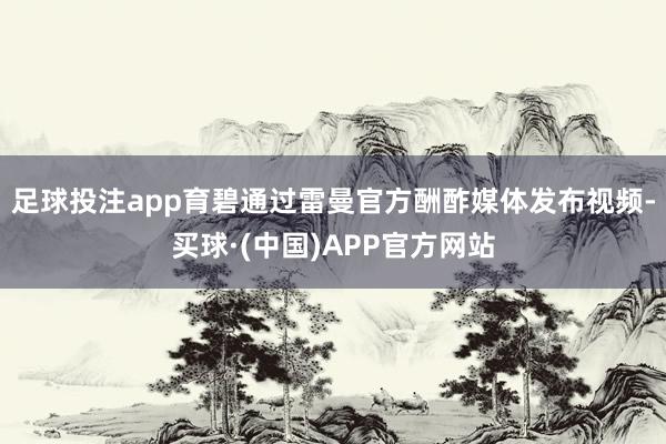 足球投注app育碧通过雷曼官方酬酢媒体发布视频-买球·(中国)APP官方网站