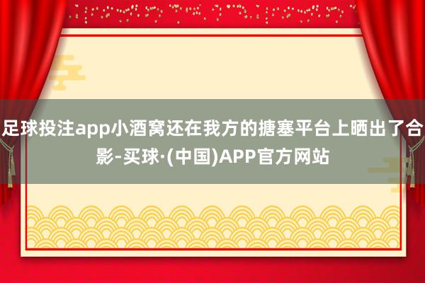 足球投注app小酒窝还在我方的搪塞平台上晒出了合影-买球·(中国)APP官方网站