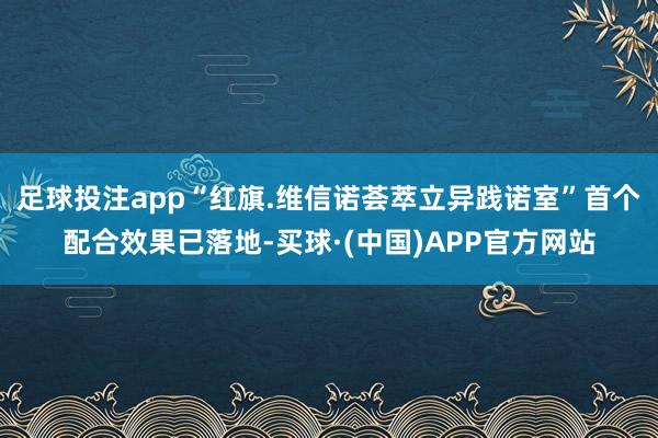 足球投注app“红旗.维信诺荟萃立异践诺室”首个配合效果已落地-买球·(中国)APP官方网站