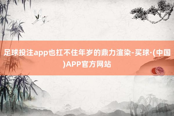 足球投注app也扛不住年岁的鼎力渲染-买球·(中国)APP官方网站