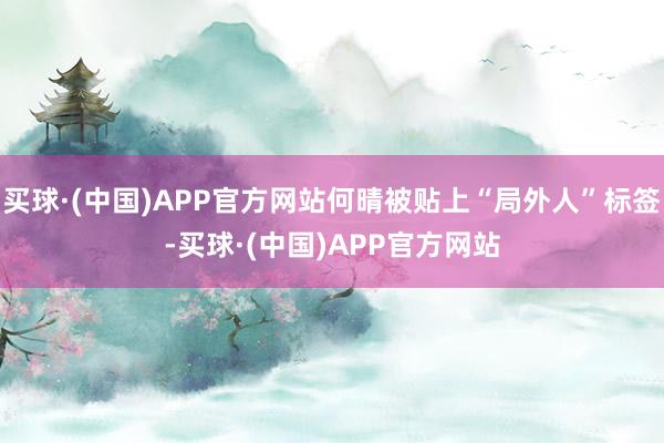 买球·(中国)APP官方网站何晴被贴上“局外人”标签-买球·(中国)APP官方网站